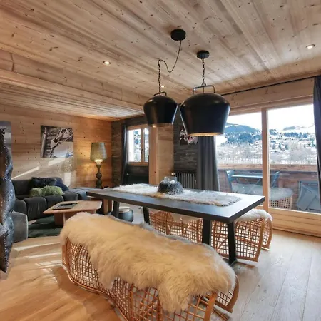 Cosy Avec Vue Montagne Proche Village Megève