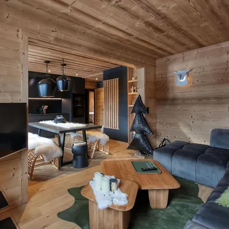 Cosy Avec Vue Montagne Proche Village Megève